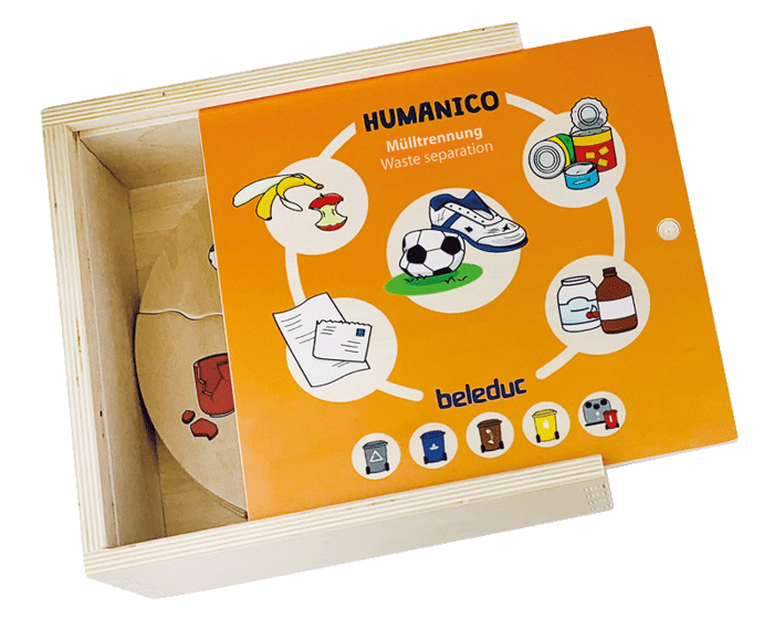 Puzzles in Box - Waste Sorting & Recycling, 5 pcs
