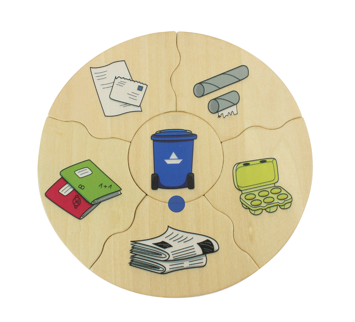 Puzzles in Box - Waste Sorting & Recycling, 5 pcs