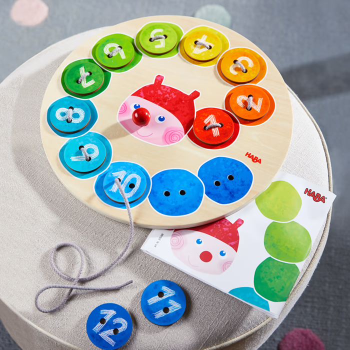 Lace and Thread Game - The Colourful Caterpillar