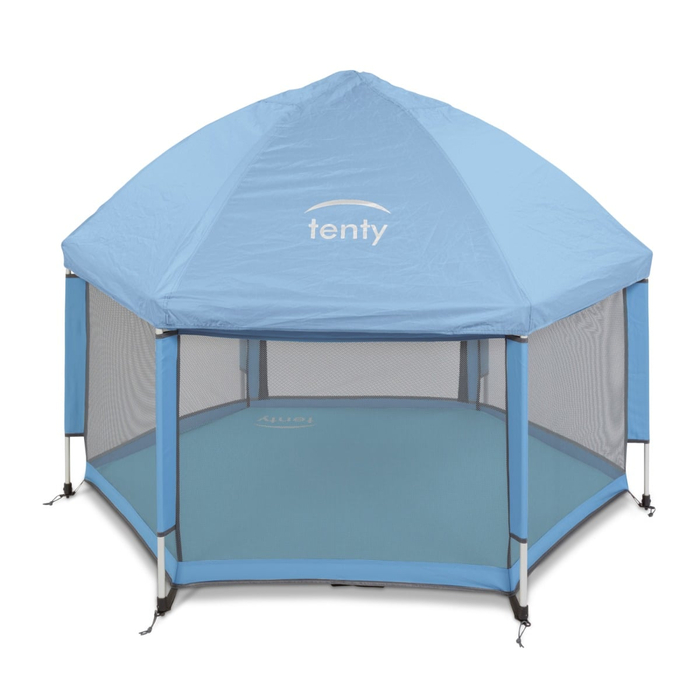 Pop-Up Playpen/Hideaway with Cover - Light Blue