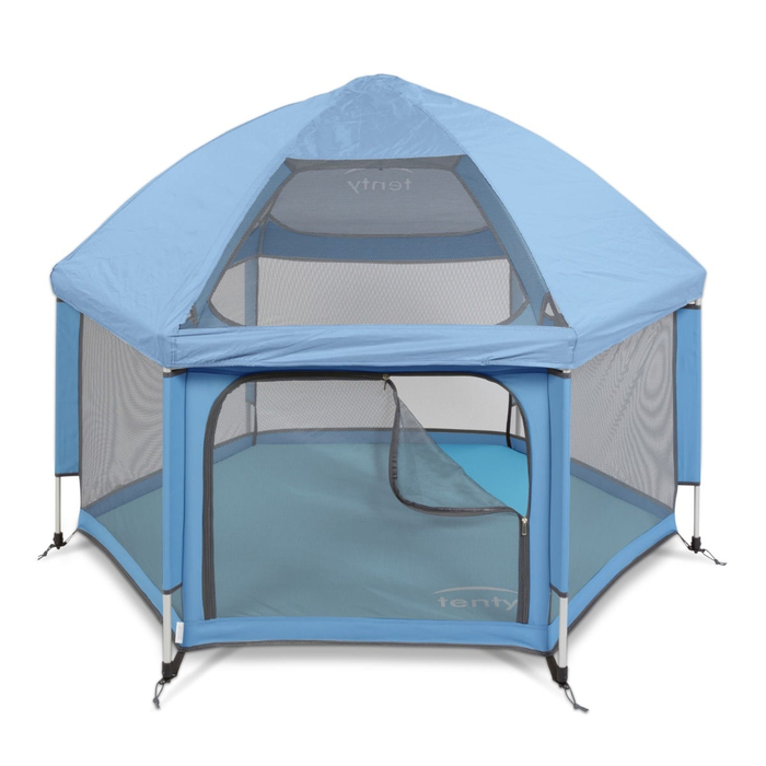 Pop-Up Playpen/Hideaway with Cover - Light Blue