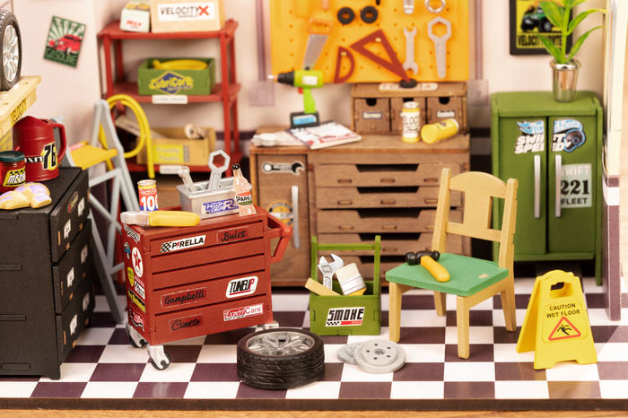 DIY Miniature House - Garage Workshop