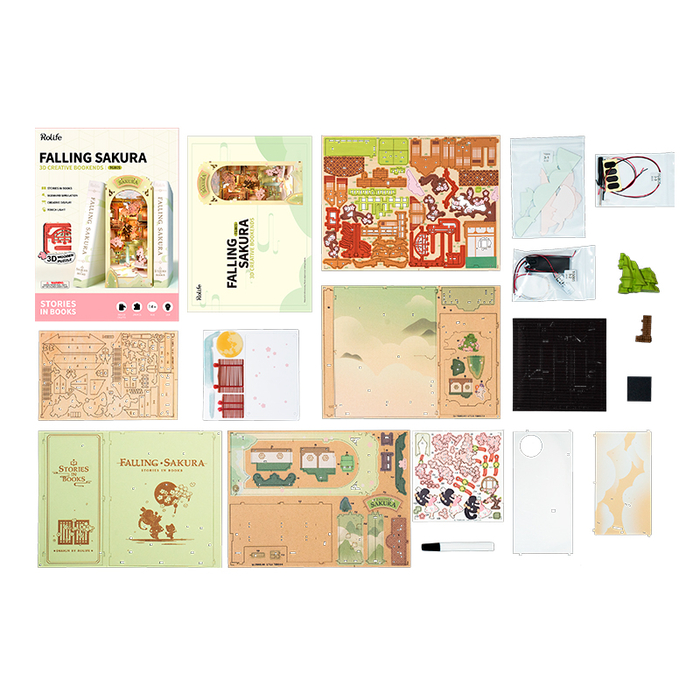 DIY Book Nook Kit - Falling Sakura
