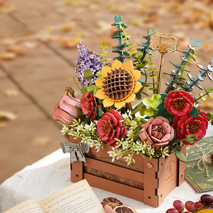 Build-a-Flower - Wooden Bloom Box