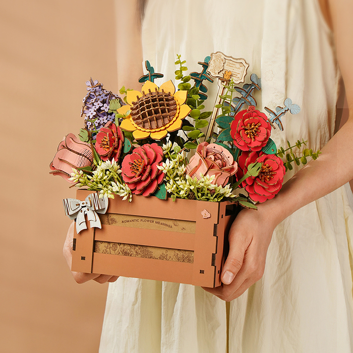 Build-a-Flower - Wooden Bloom Box