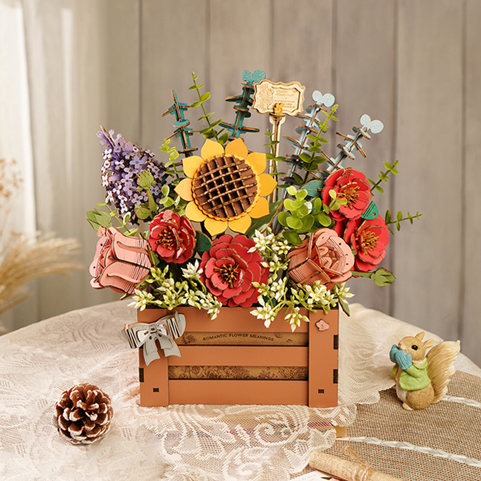 Build-a-Flower - Wooden Bloom Box