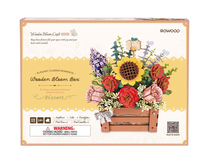 Build-a-Flower - Wooden Bloom Box