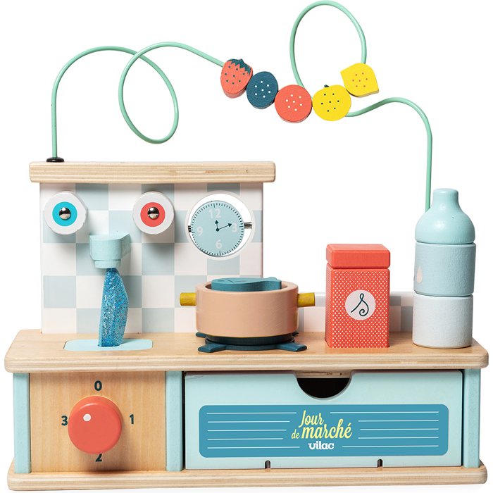 Activity Play Kitchen with Bead Maze