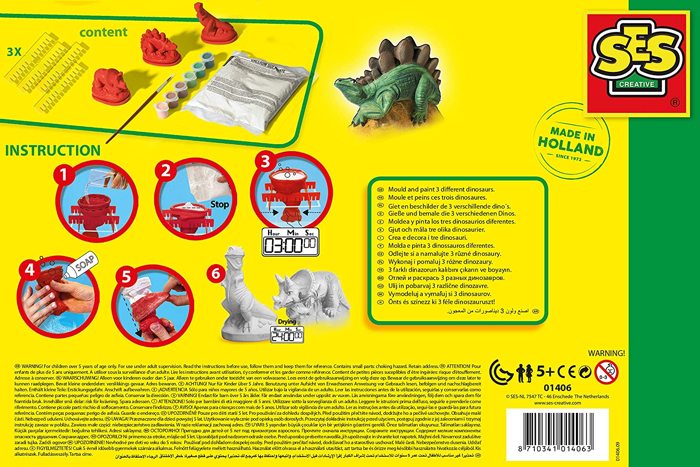 Cast & Paint - Dinosaurs, 3 Varieties