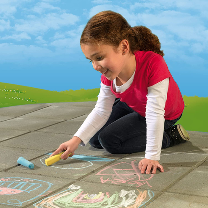 Bucket of Sidewalk Chalk, 22 pcs