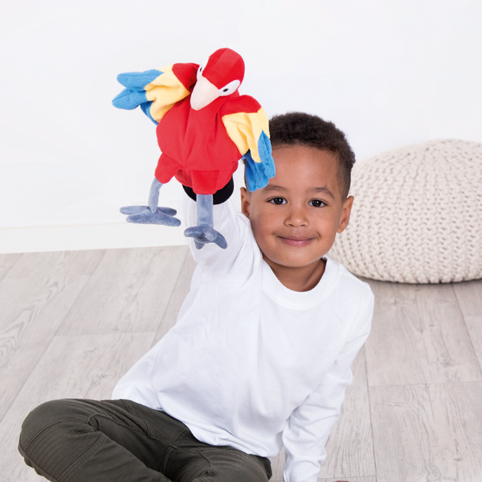 Hand Puppet 25 cm - Parrot