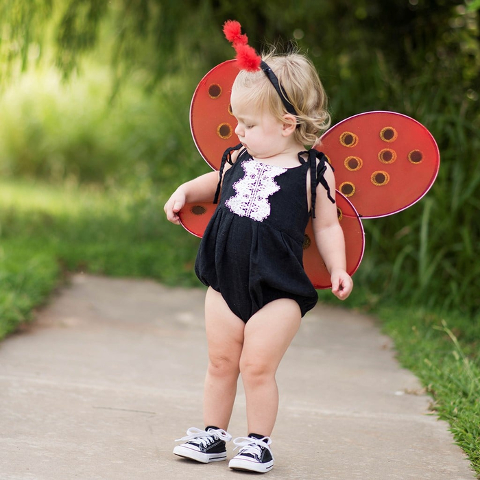 Ladybug Costume - Wings & Headband, Size 3-7 yrs
