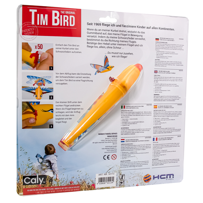 Rubberband-Powered Mechanical Bird - Tim Bird