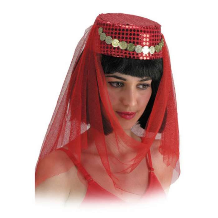 Oriental Headwear with Veil - One Size