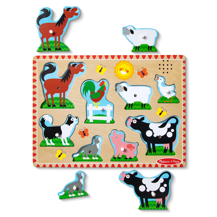 Puzzle with Sounds - Farm Animals