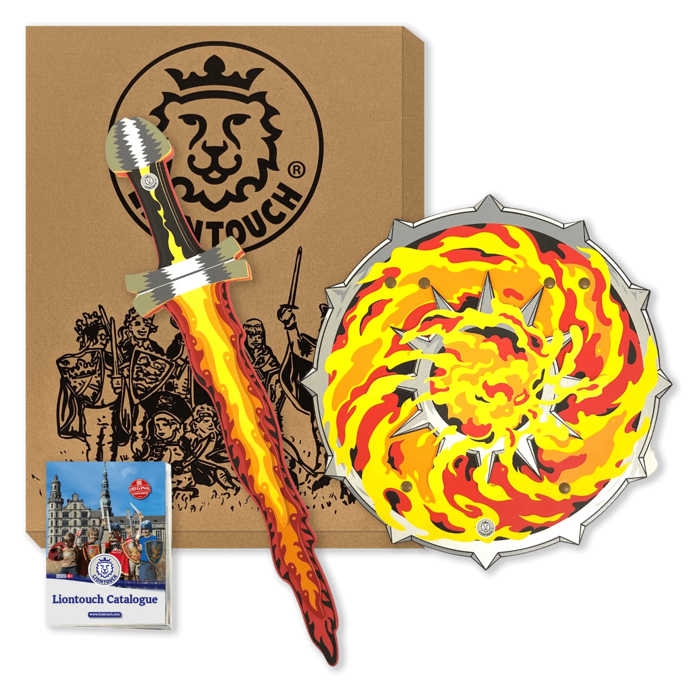 Fantasy Sword & Shield Set - Flames