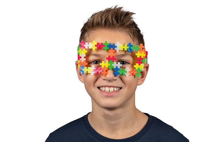 Plus-Plus - Neon Mix, Tube with 240 pcs