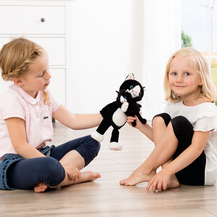 Hand & Finger Puppet - Cat with Kitten