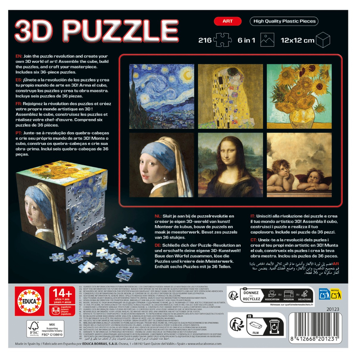 3D Puzzle Cube - Art