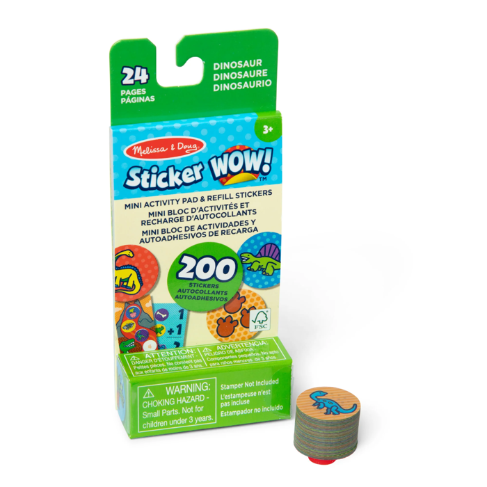 Sticker WOW! Refill Stickers - Dinosaur, 200 pcs