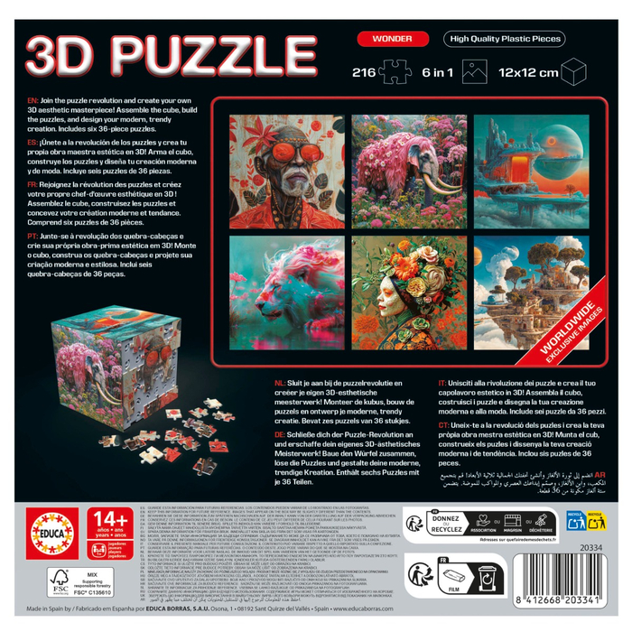 3D Puzzle Cube - Wonder