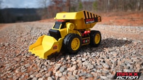Battery-Powered Front Loader with High Tip Bucket