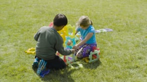 Polydron Giant Set - Translucent, 60 pcs