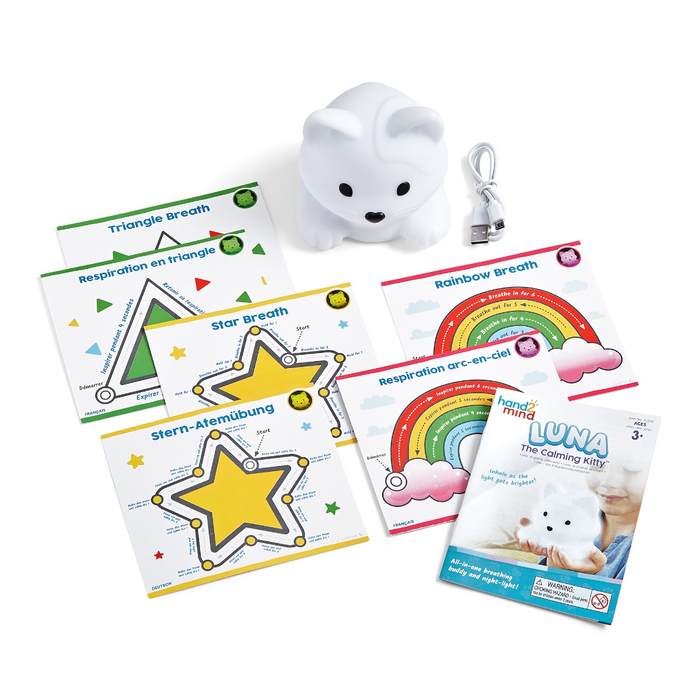 2-in-1 Night Light & Breathing Guide - Luna