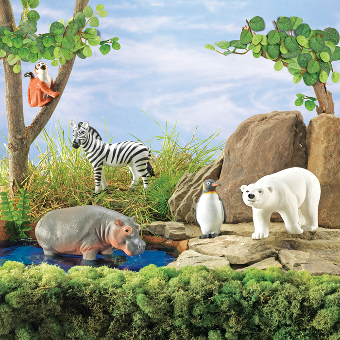 Jumbo Zoo Animals, 5 pcs