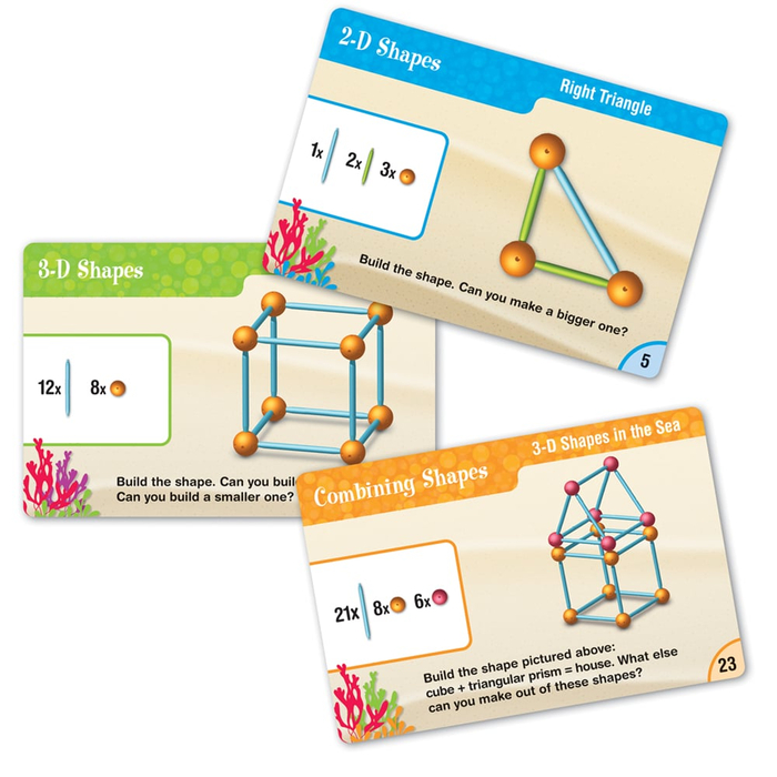 Dive into Shapes Sea & Build Geometry Set, 129 pcs