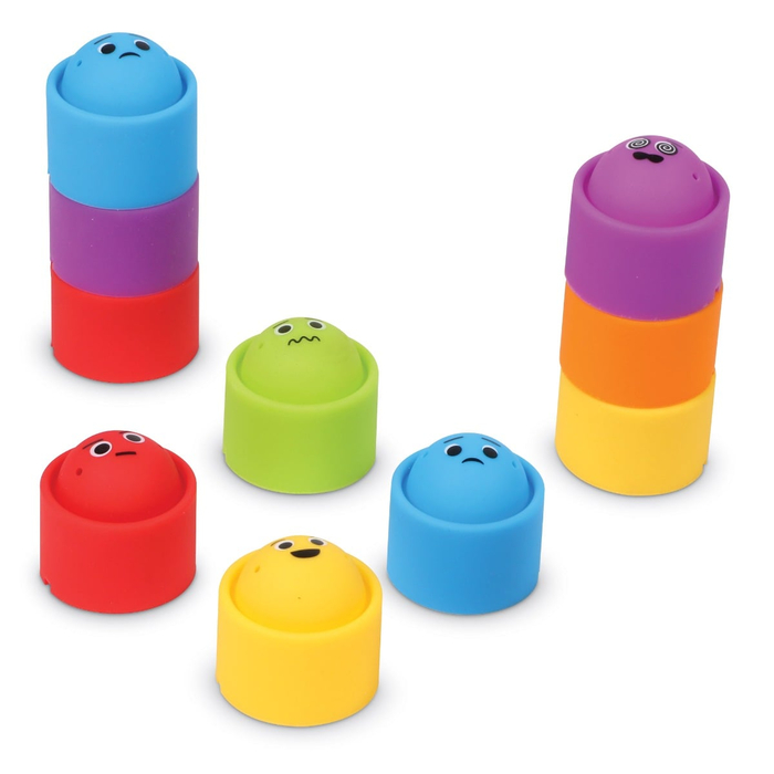 Rainbow Emotions Fidget Poppers, 24 pcs