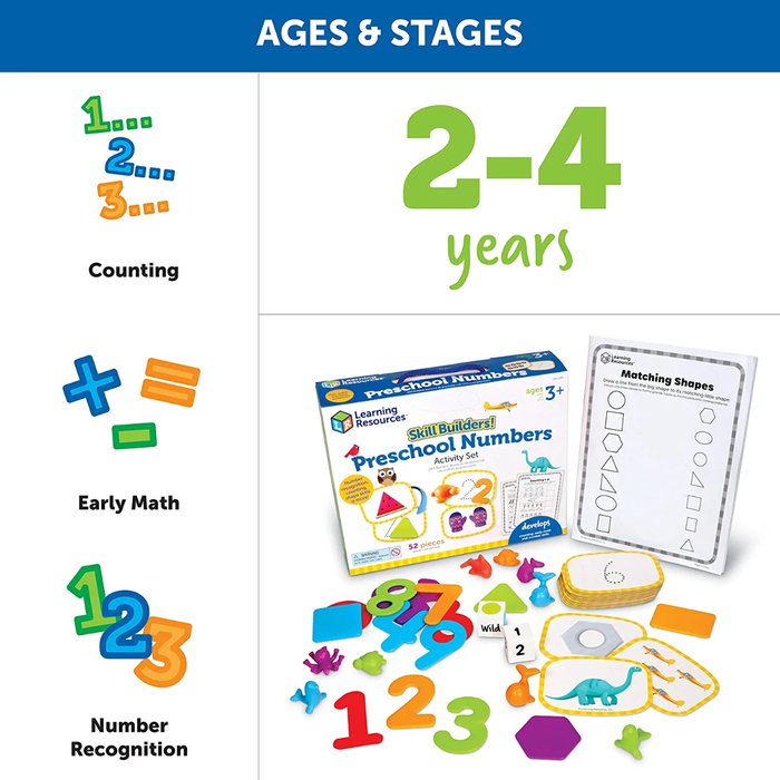 Skill Builders! - Preschool Numbers Activity Set
