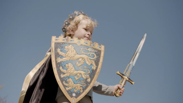 King Sword & Shield Set - Three Lions Crest