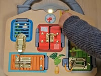 Lock & Learn Play Board with Lights & Handle