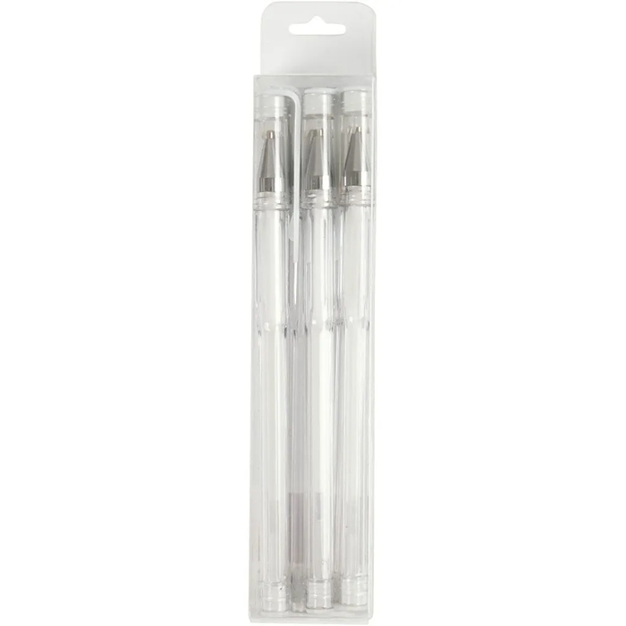 Gel Roller Pens - White, 6 pcs