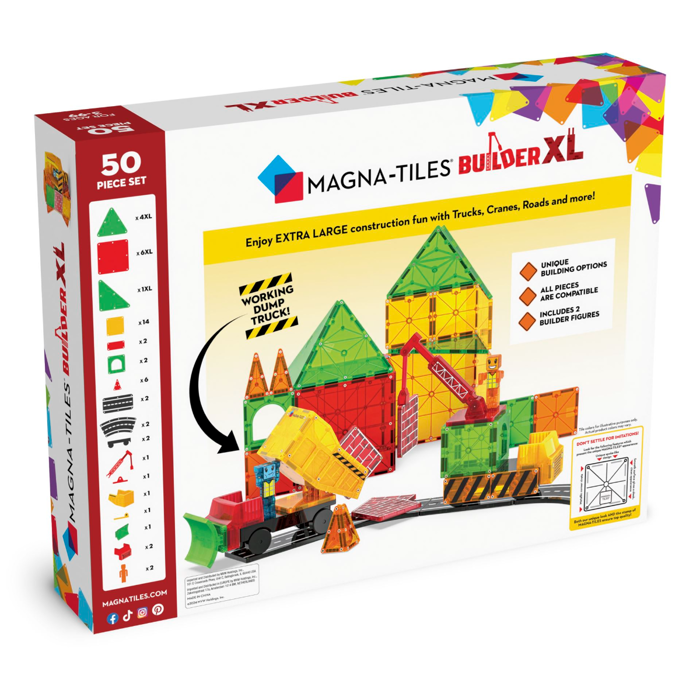 Magna-Tiles | Builder XL, 50 pcs