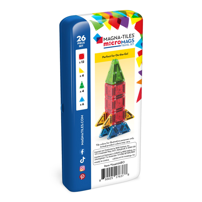 Magna-Tiles | microMAGS Travel Set, 26 pcs