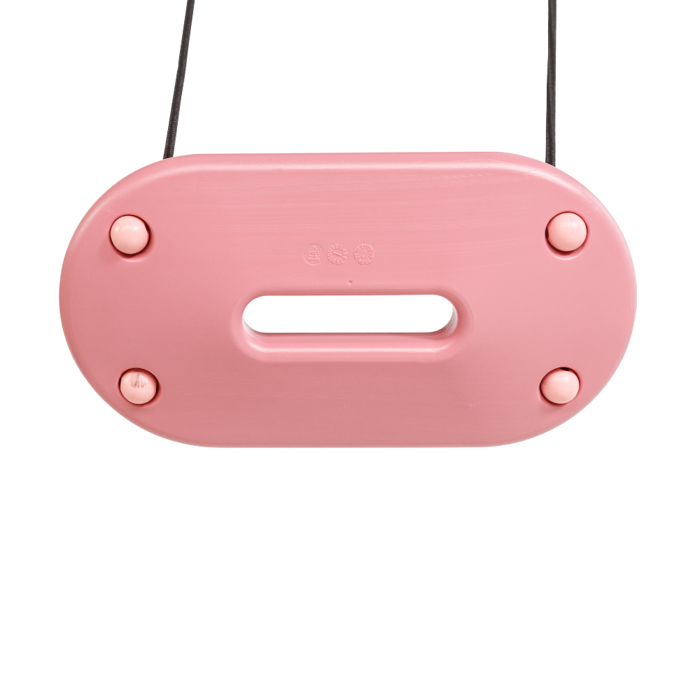 Plastic Swing 45x24 cm - Pink (Black Rope)
