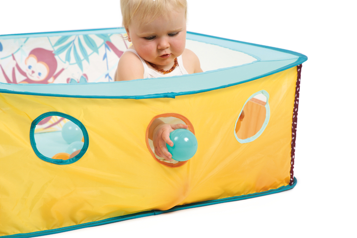 Ball Pit 80 x 80 cm incl. 40 Balls, Jungle
