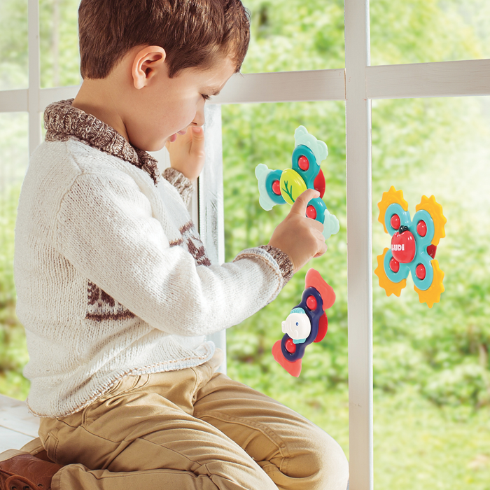 Baby Spinners with Suction Cup, 3 pcs