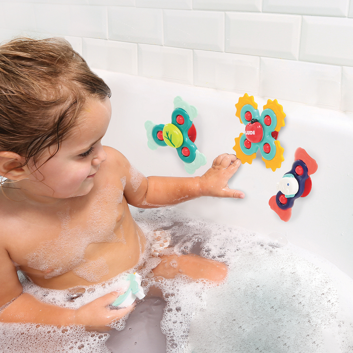 Baby Spinners with Suction Cup, 3 pcs