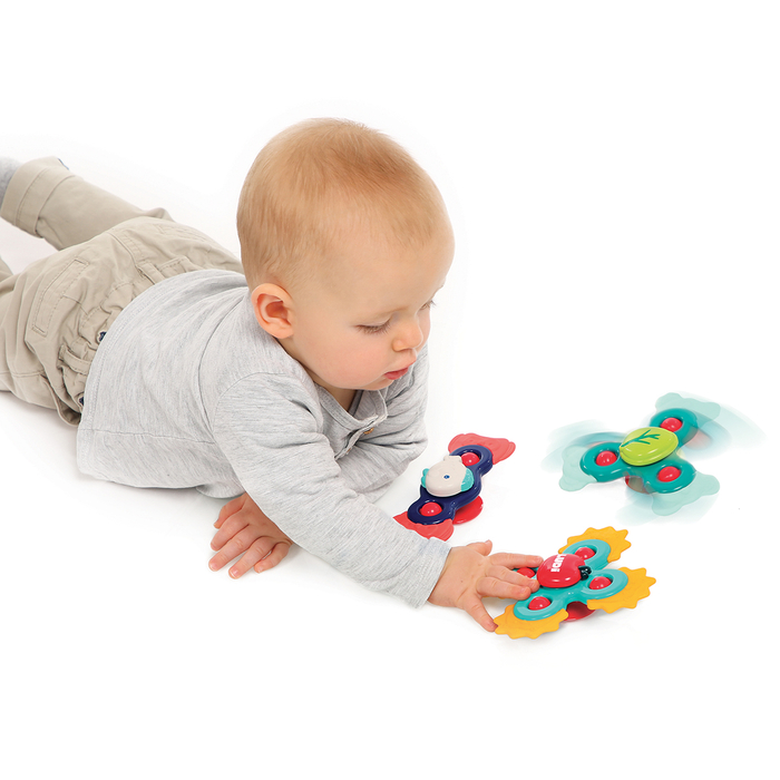 Baby Spinners with Suction Cup, 3 pcs