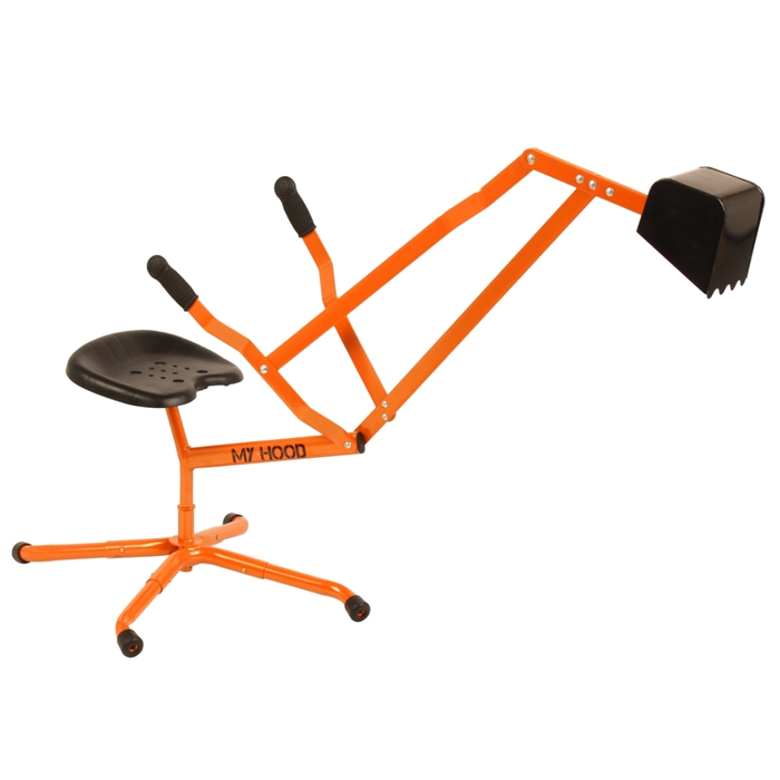 Excavator with Detachable Wheels