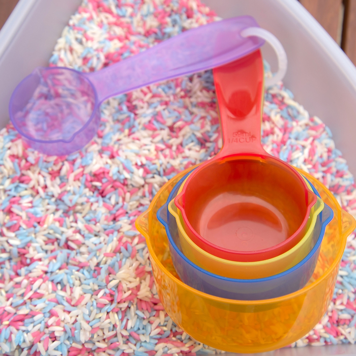 Translucent Colour Measuring Cups, 5 pcs