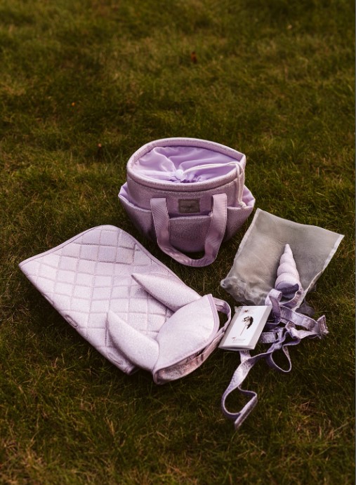 byASTRUP Accs. - Saddle Pad & Ear Bonnet, Purple