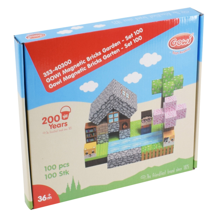 Magnetic Building Blocks - Garden, 100 pcs