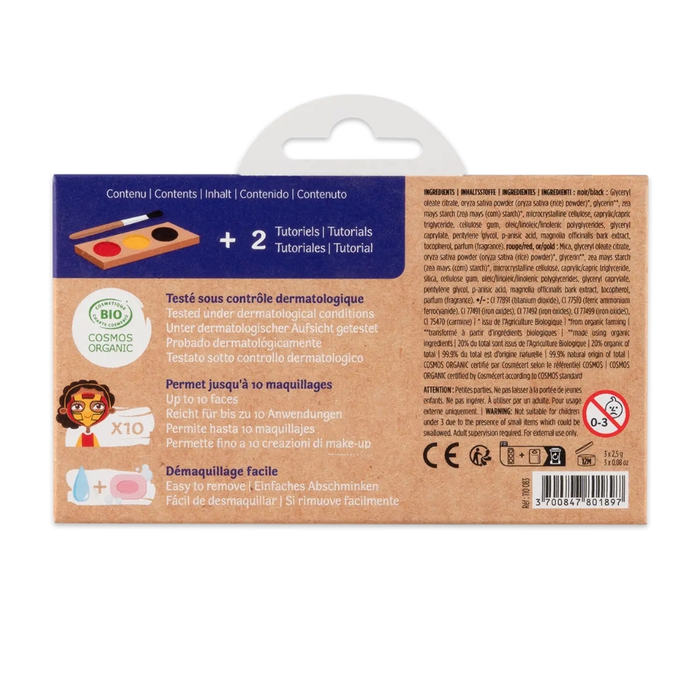 Face Paint with 3 Colours - Ninja & Superhero