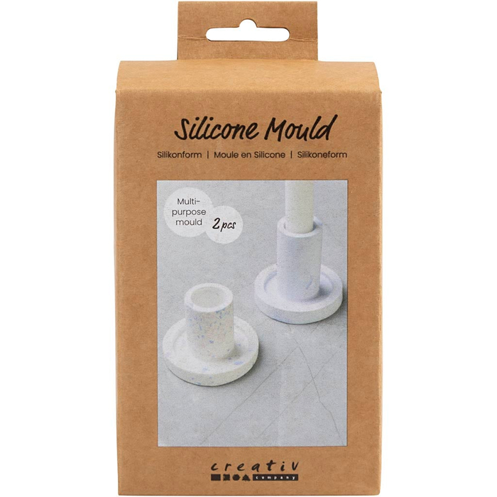 Silicone Mould - Candlestick Holders, 2 pcs