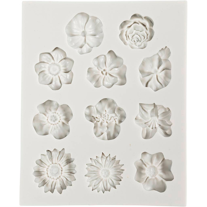 Silicone Mould - Daisies, 11 Designs