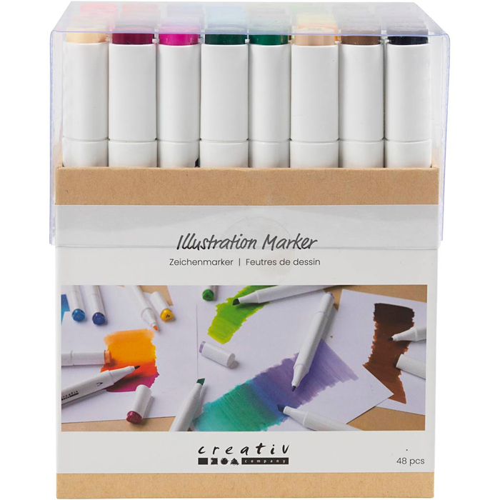 Dual-Tip Markers, 48 pcs